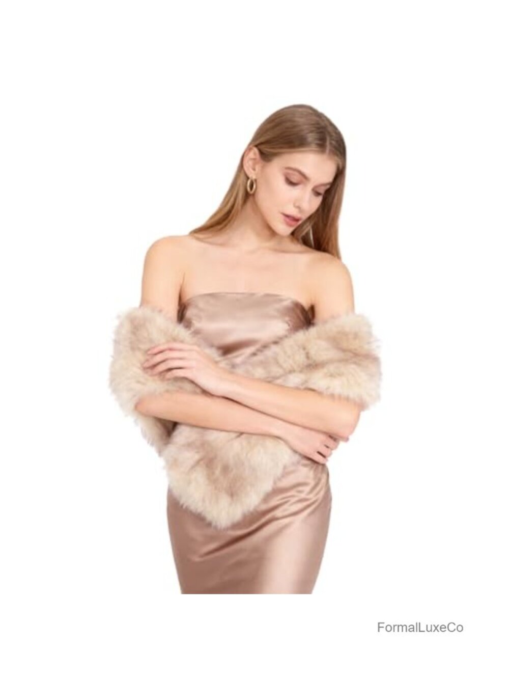 Faux Fur Collar Scarf Wrap Shawl Winter Neck Warmer